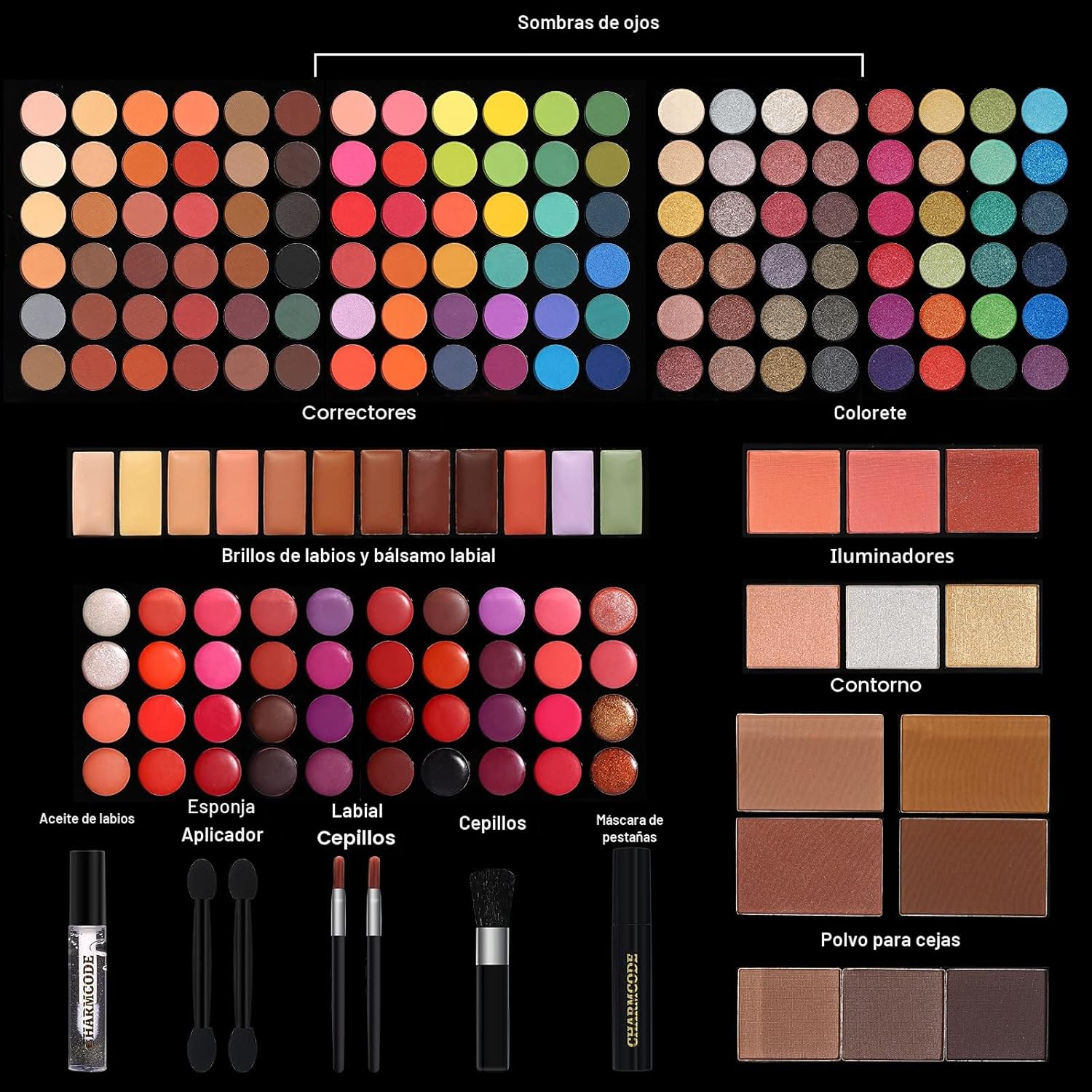 Kit de maquillaje profesional todo en uno para mujeres, kit complet...