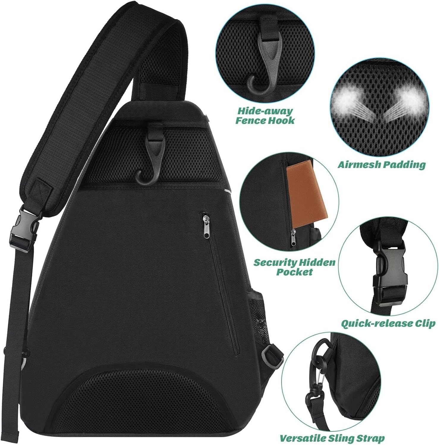 Ytonet - Bolsa de tenis, mochila de tenis para colgarse, bandolera...