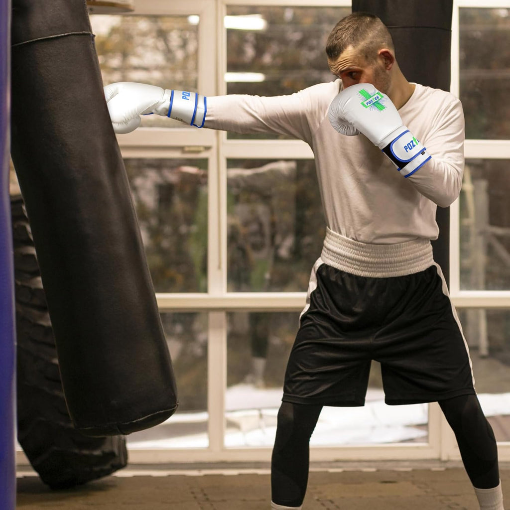 POZTEV Guantes de boxeo para hombres y mujeres, guantes de entrenam...