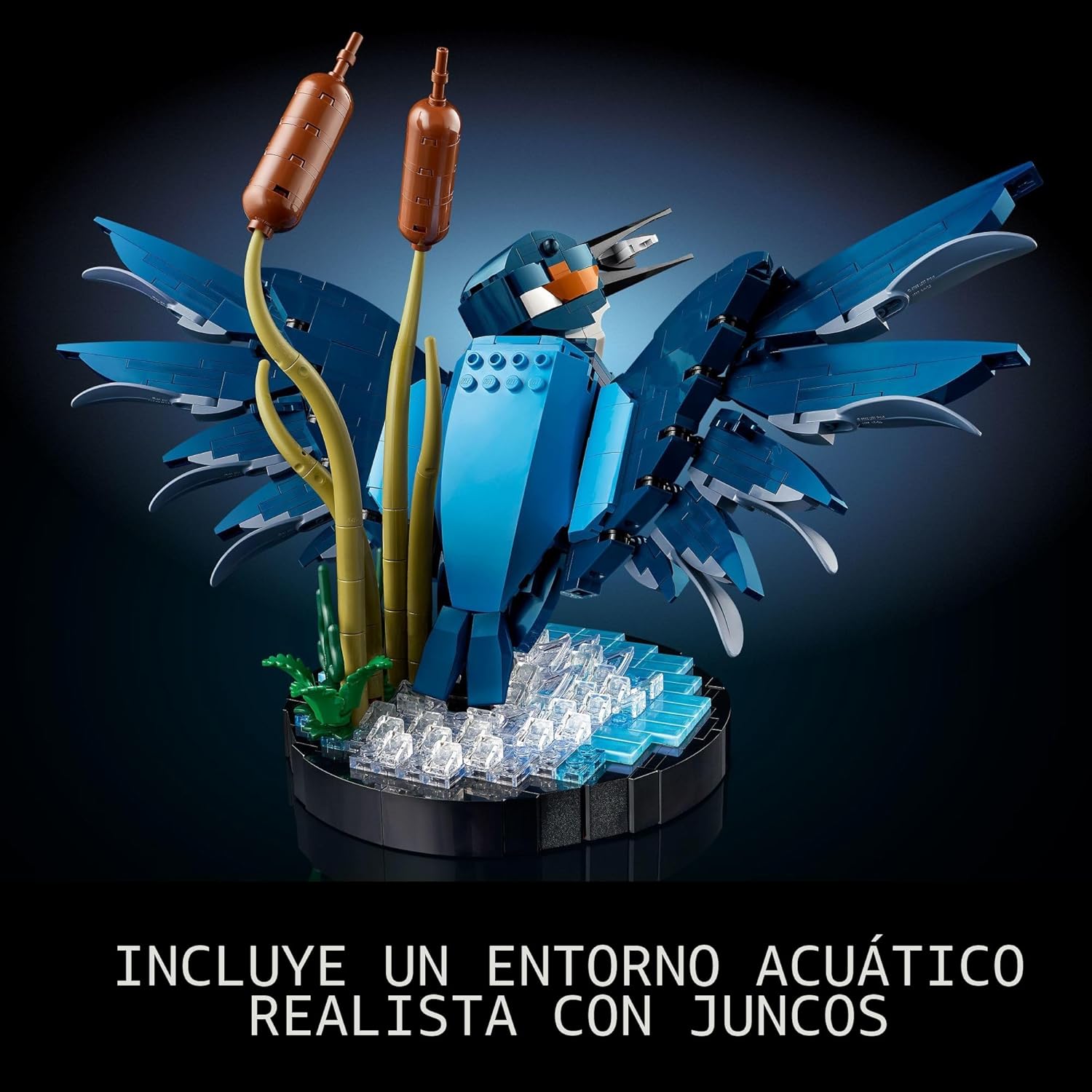 LEGO Icons Modelo de Ave Martín Pescador, Set Creativo para Adultos...