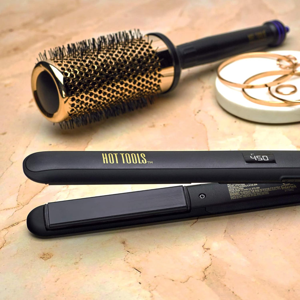 Hot Tools Pro Signature - Plancha plana de cerámica + turmalina par...