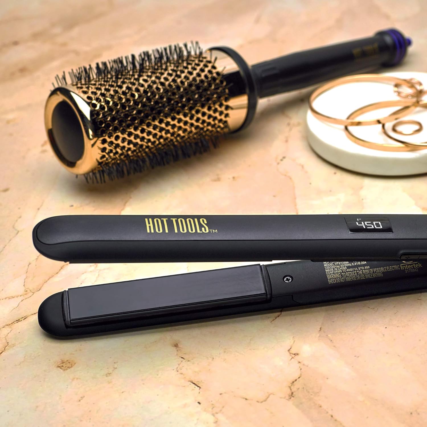 Hot Tools Pro Signature - Plancha plana de cerámica + turmalina par...