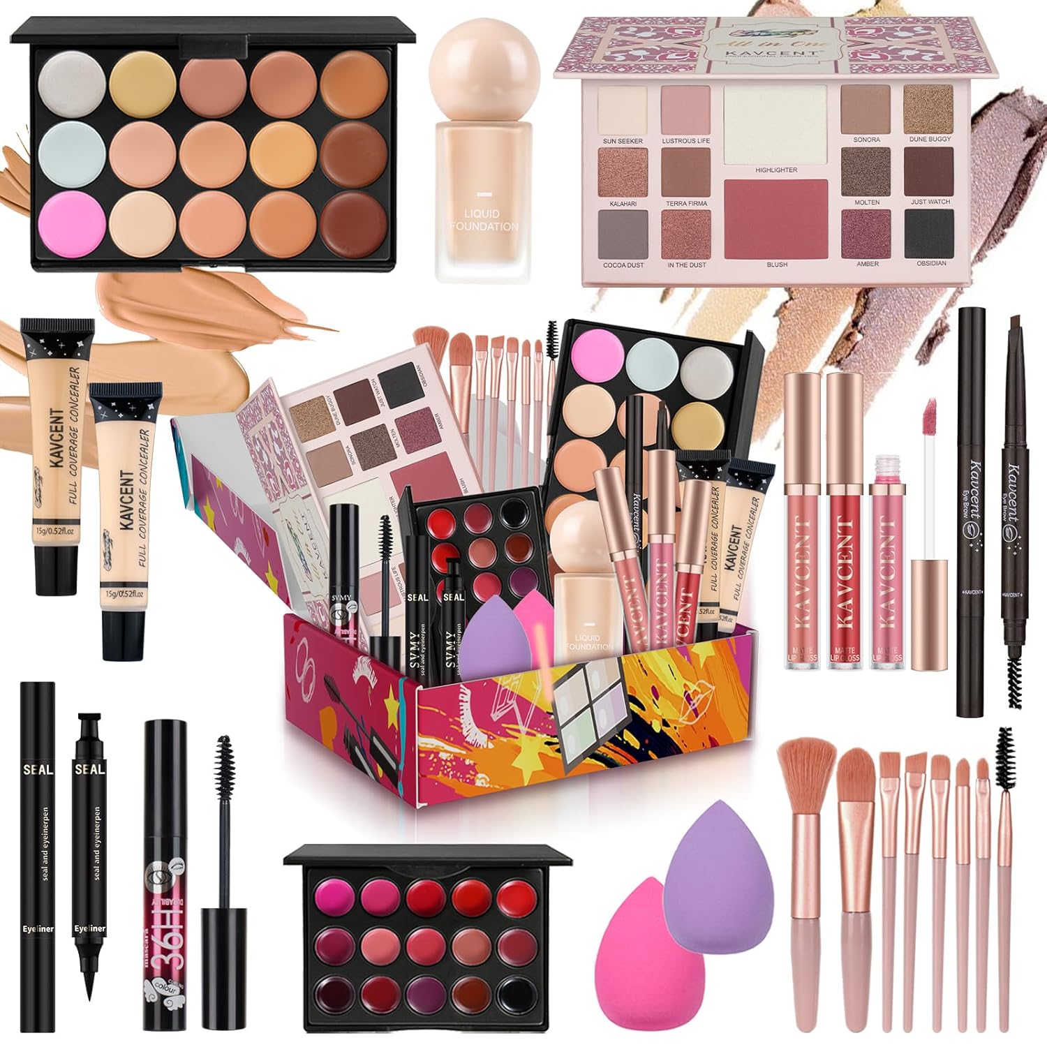 Kit de Maquillaje para Mujeres Adolescentes Kit Completo de Maquill...