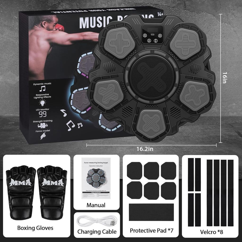 Máquina de boxeo de música juguetes deportivos para niños y adultos...