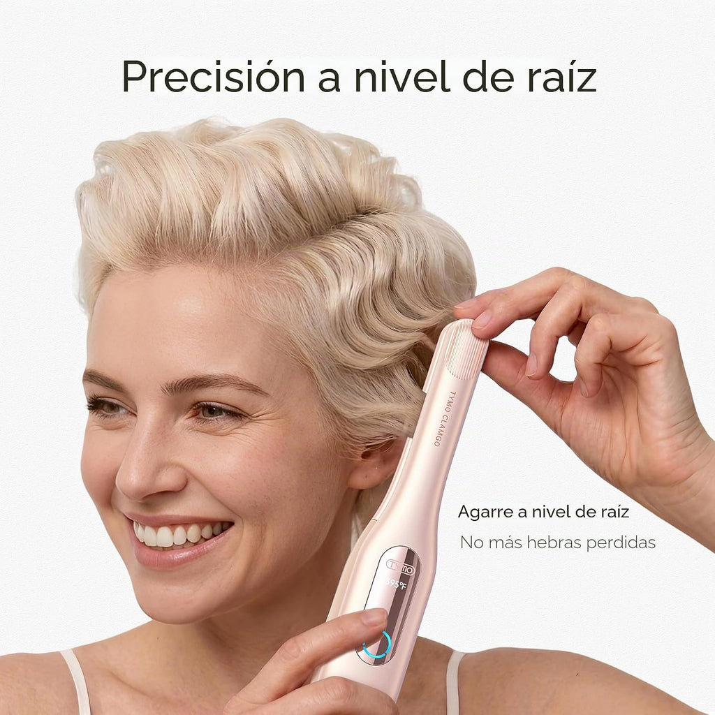TYMO Mini plancha plana inalámbrica, mini plancha rizadora de pelo...