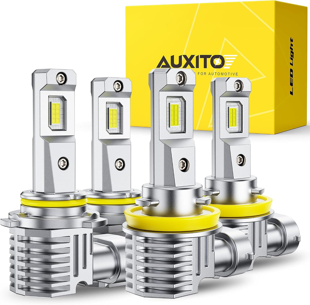 AUXITO Bombillas LED 9005 H11, 80,000 lm 15X superbrillantes, 6500K...
