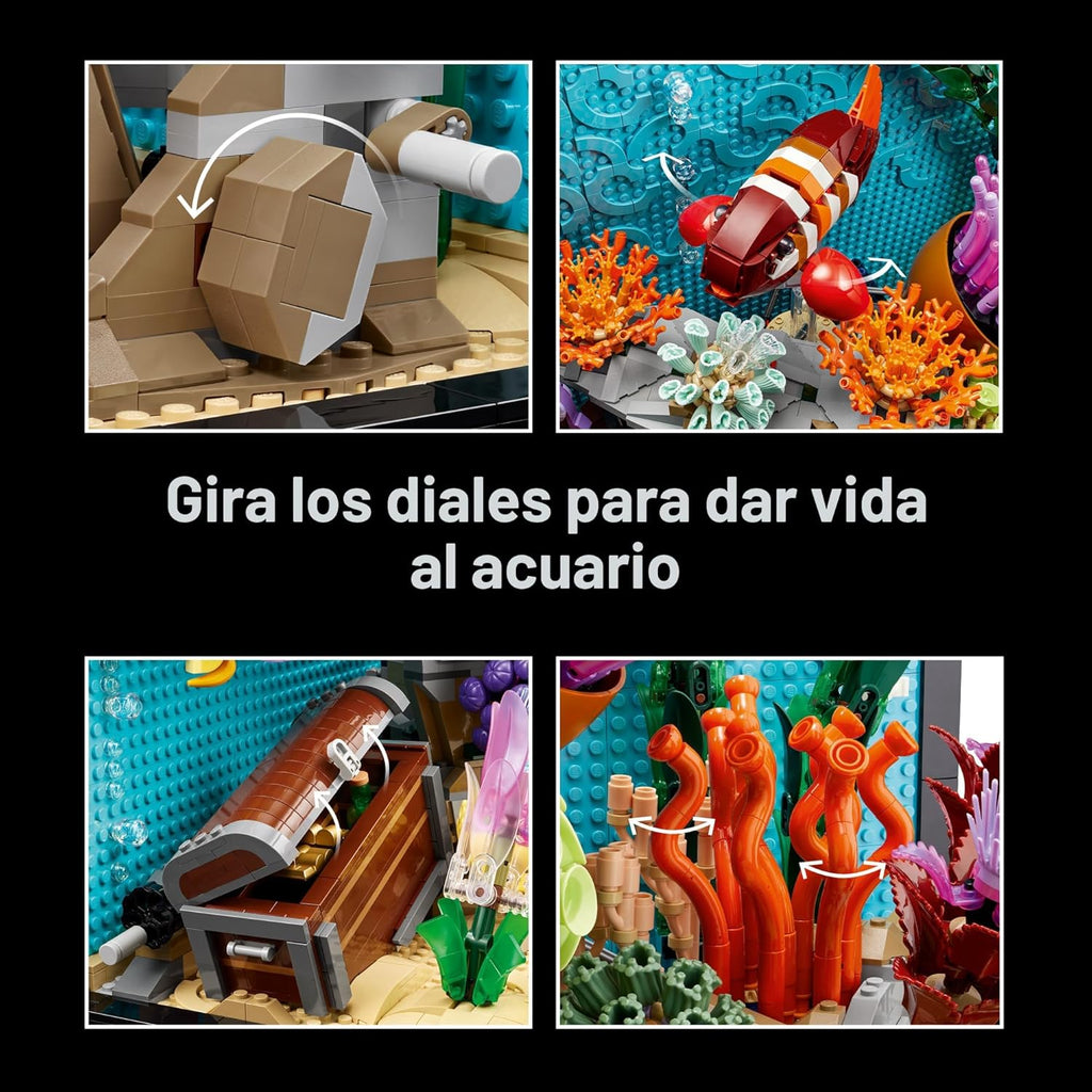 LEGO Icons - Juego de construcción de acuarios tropicales para adul...