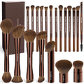 MAANGE 20 piezas de brochas de maquillaje con caja de regalo, broch...