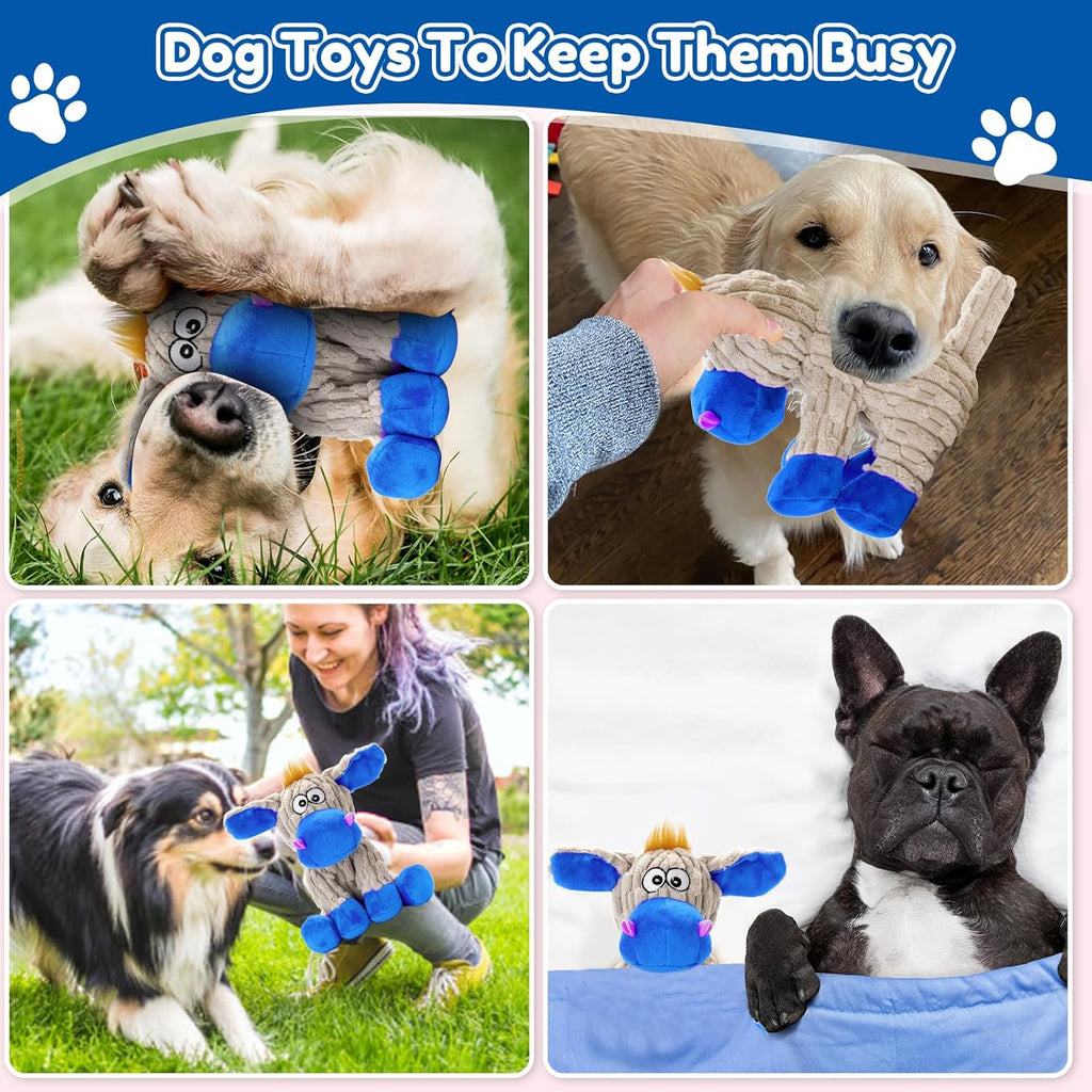 loncoldy Juguetes chirriantes para perros, juguetes de peluche mast...