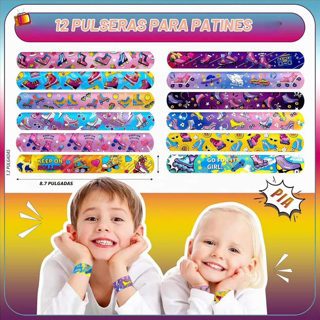 Joyvorite Juego de 134 Piezas de Artículos de Fiesta de Patinaje so...