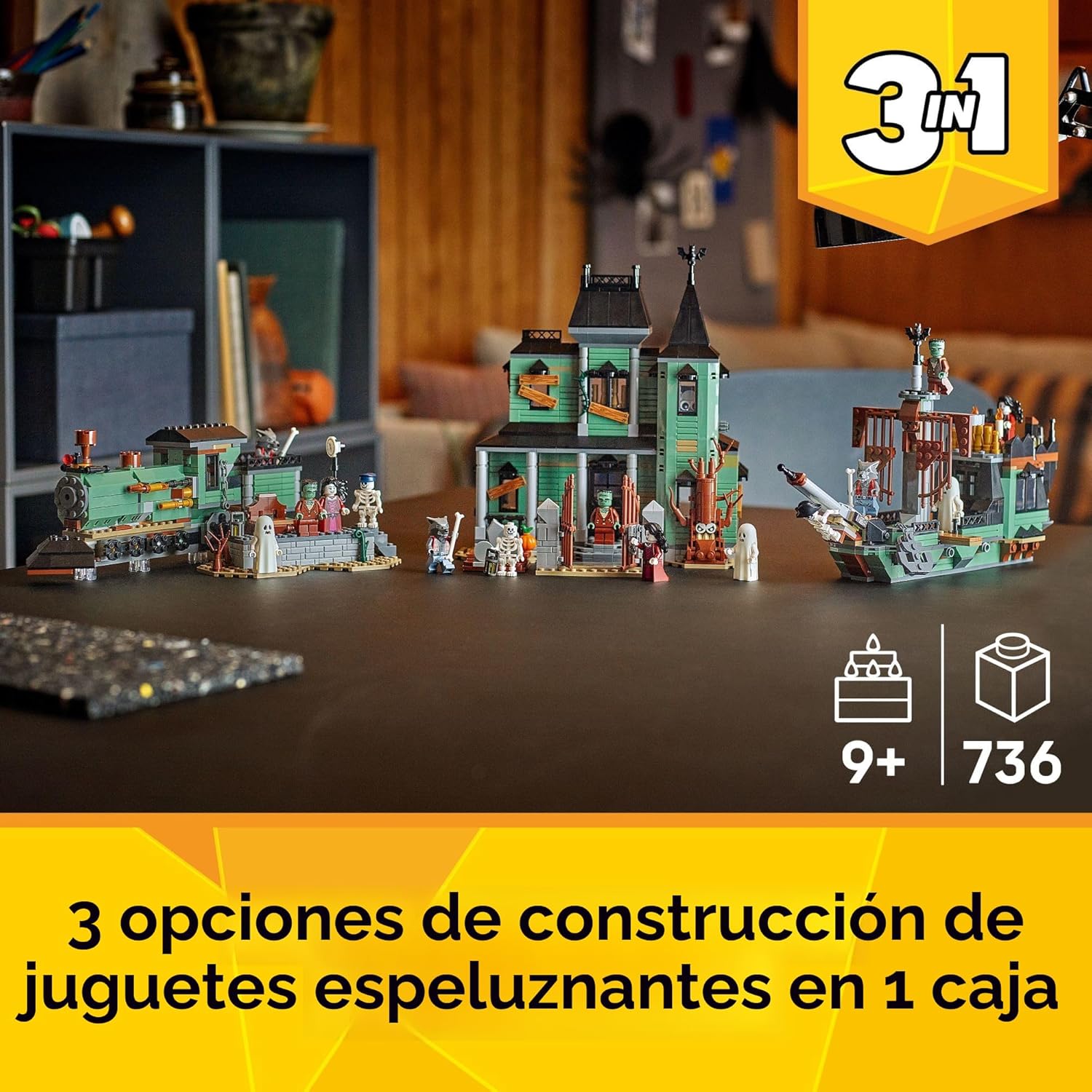 LEGO Creator 31167 - Juguete de construcción de mansión embrujada 3...