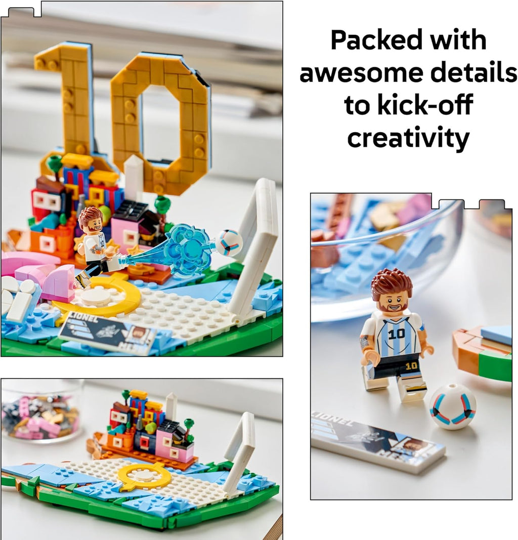LEGO Editions Lionel Messi - Juego de coleccionista, juguete de con...