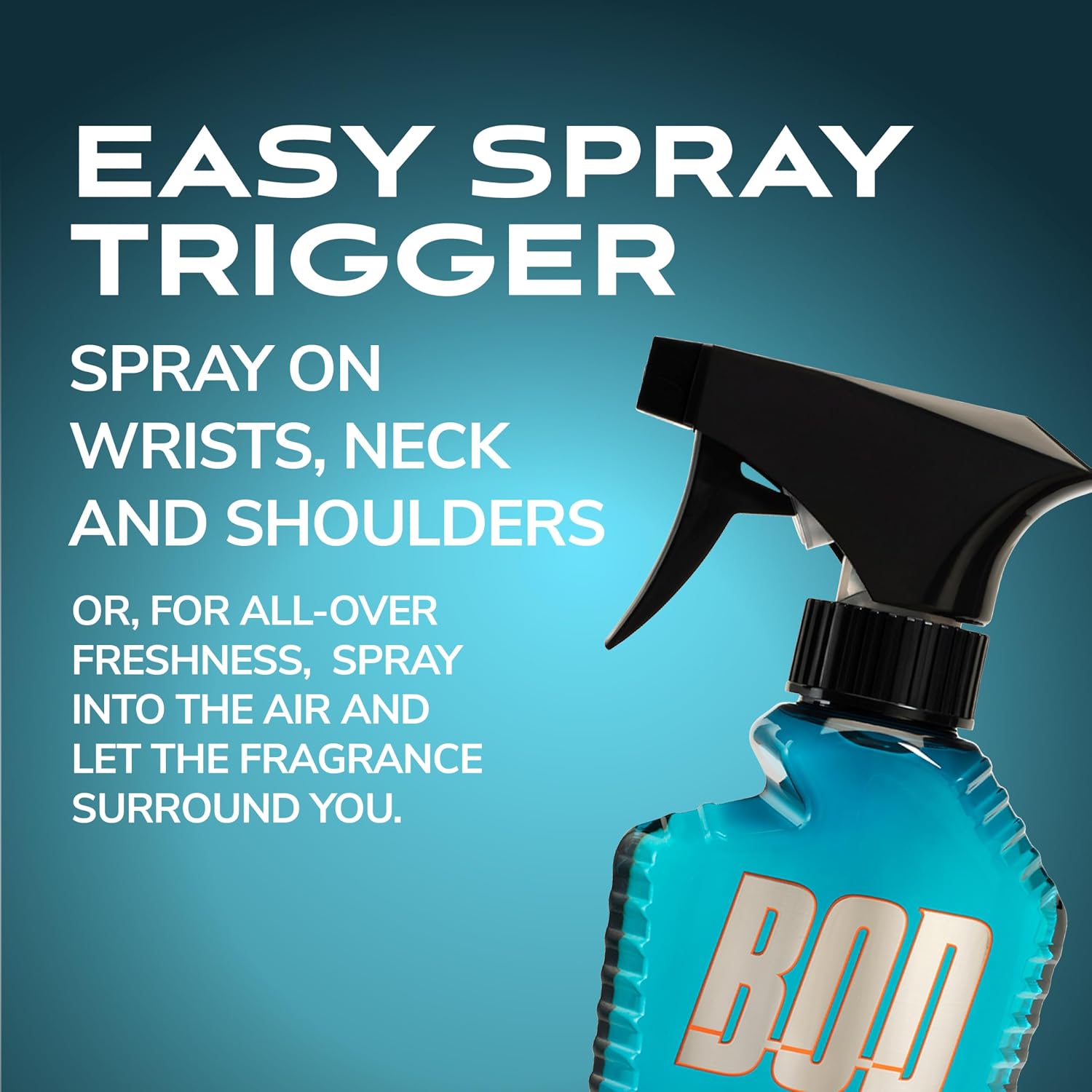 BOD man Fragancia corporal en aerosol, Fresh Blue Musk, 8 fl oz