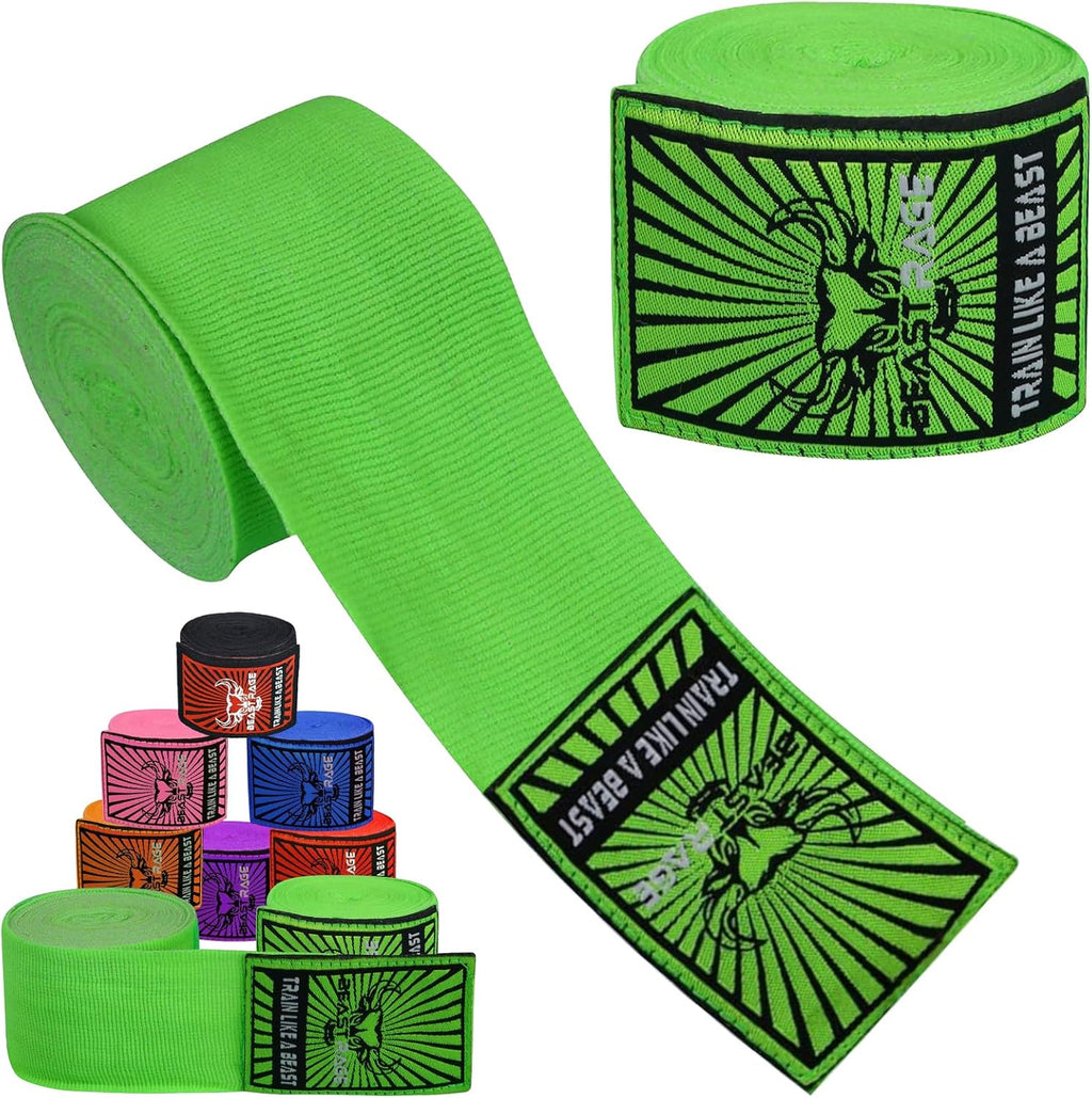 BEAST RAGE Vendas para manos de boxeo para MMA Kickboxing, muñequer...