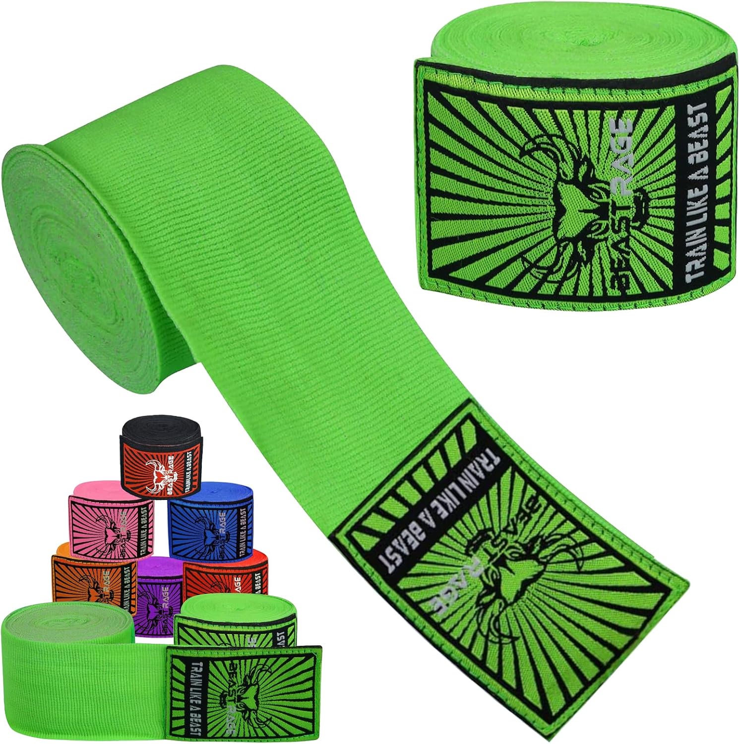BEAST RAGE Vendas para manos de boxeo para MMA Kickboxing, muñequer...