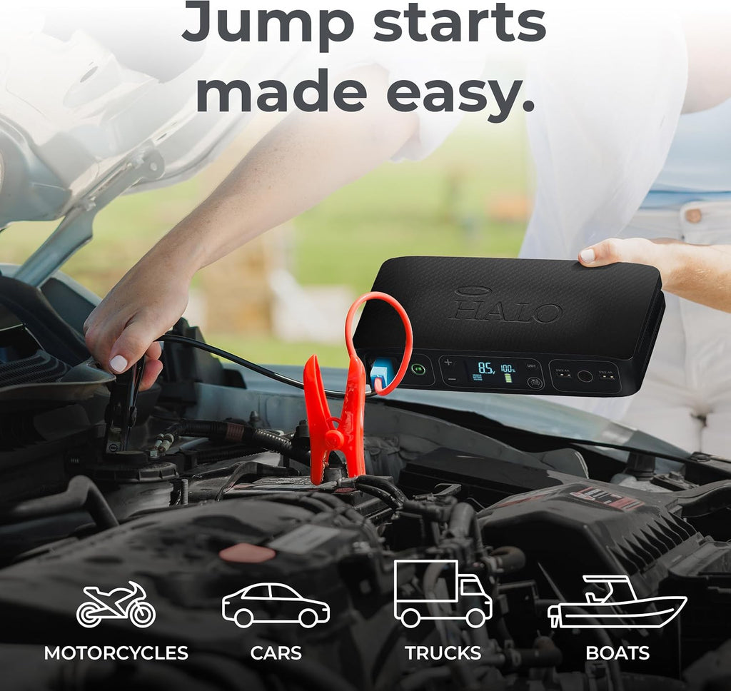 HALO Bolt Air 58830 Arrancador de Batería Portátil para Automóvil |...