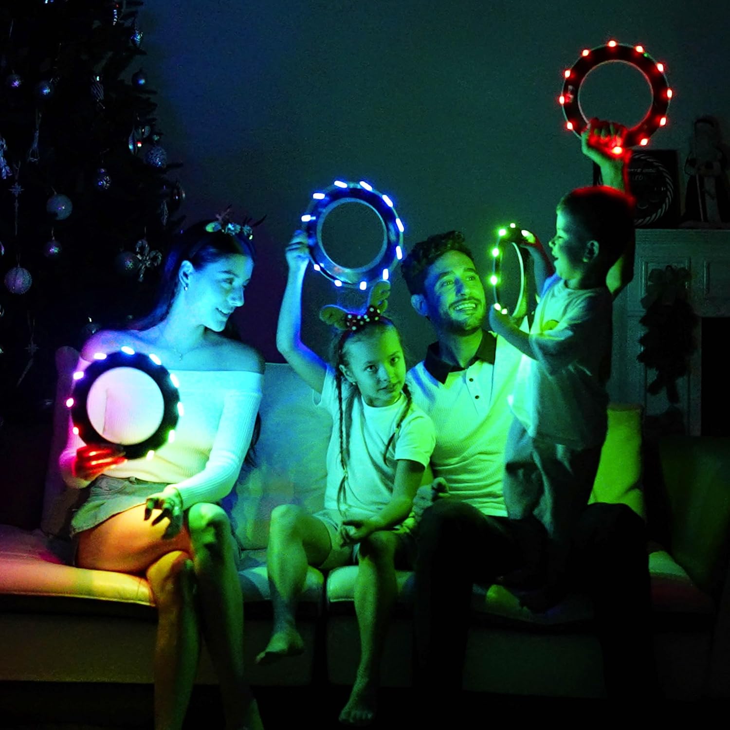 TOSY Flying Ring - 36 RGB Multicolor or 12 Monocolor LEDs, Super Br...