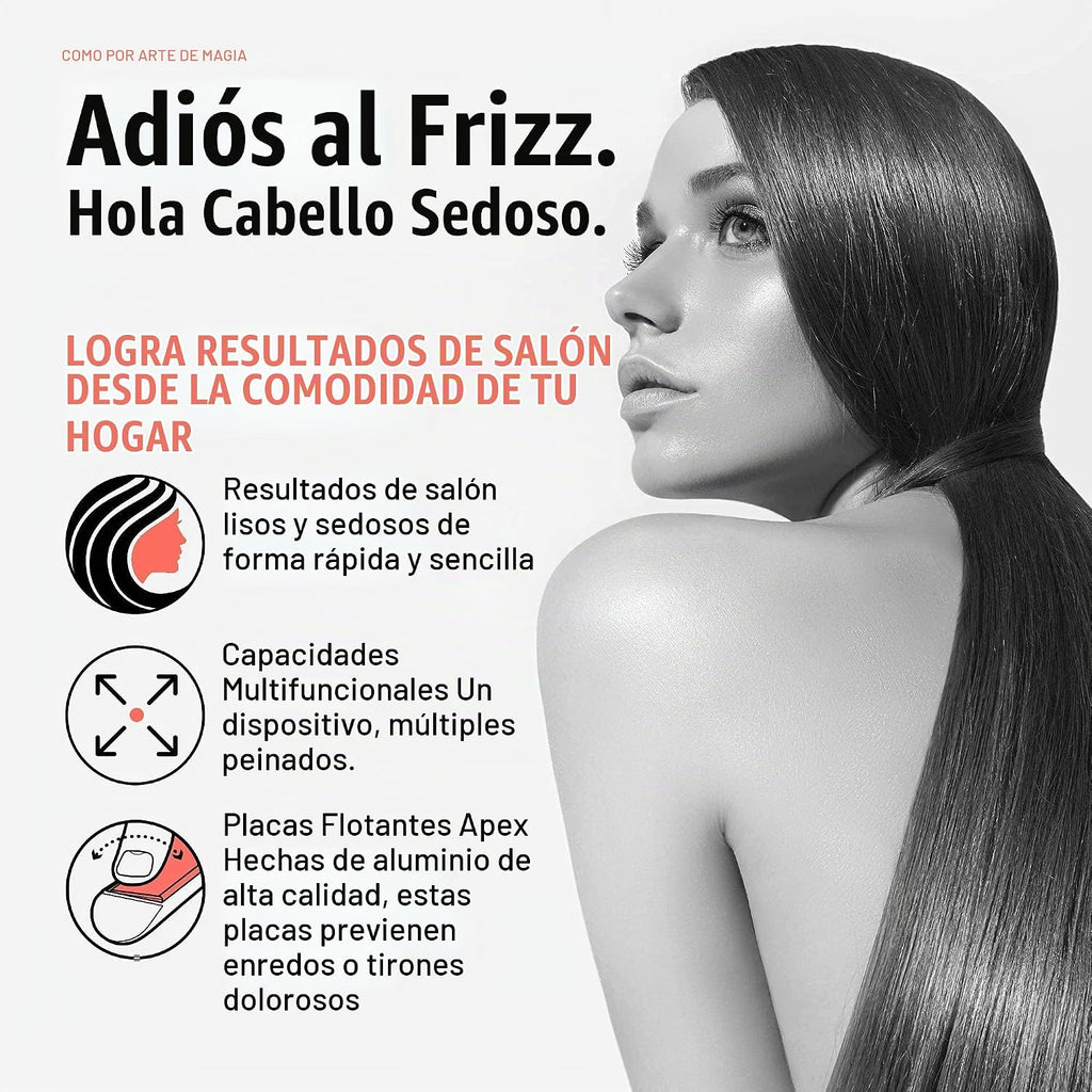 Bekind Apex Alisadora de Cabello Plana 2 en 1 | Alisadora y Rizador...