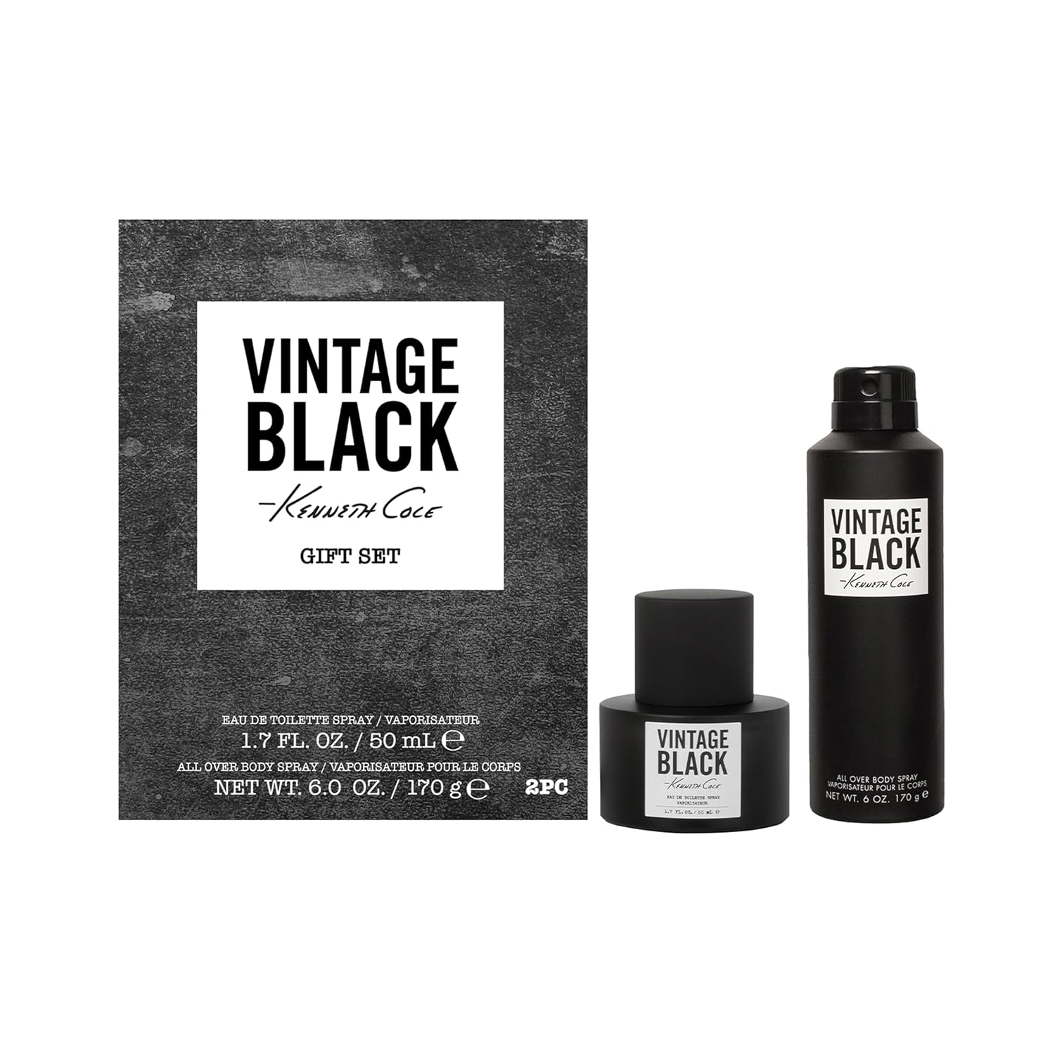 Kenneth Cole Set de regalo de 2 piezas de Eau de Toilette negro vin...