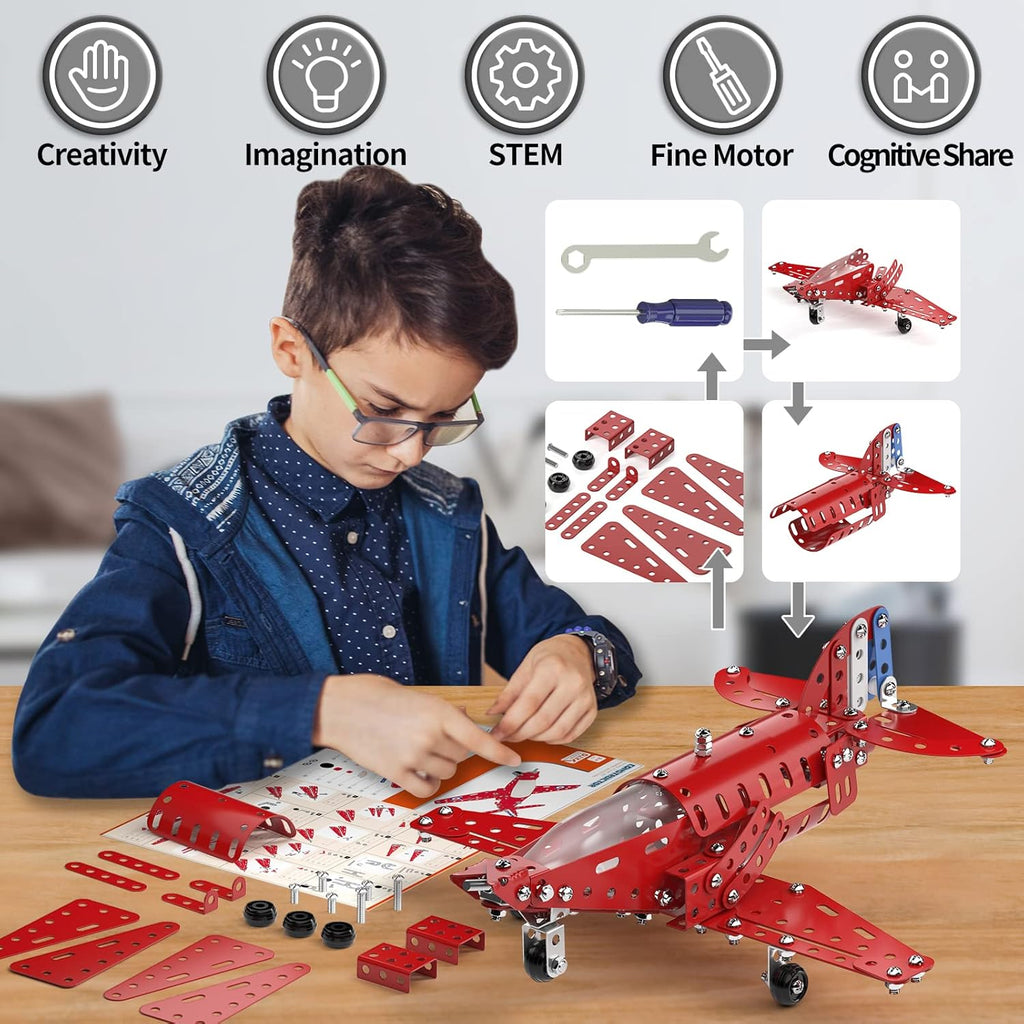 Lucky Doug Juego de construcción de proyectos STEM, modelo de avión...