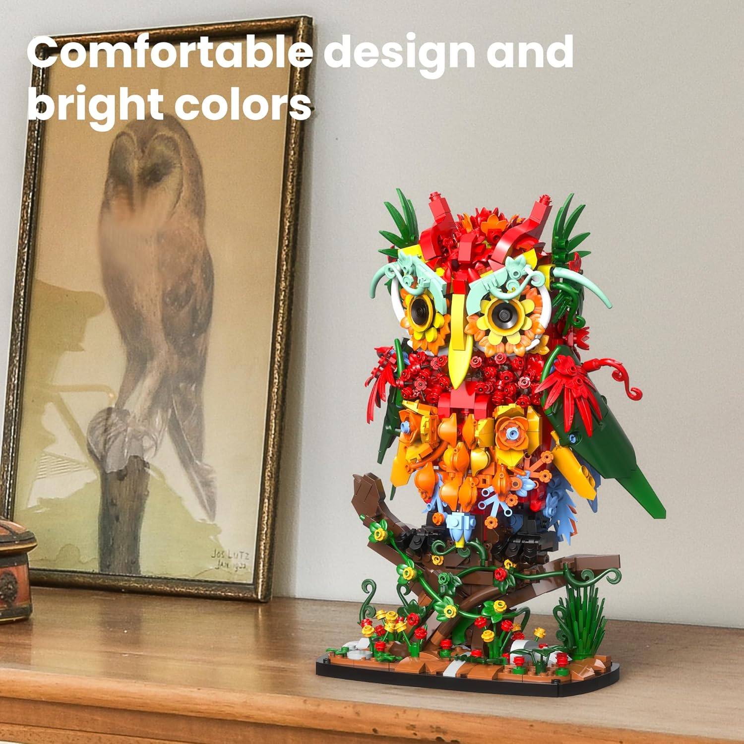 Sillbird Juegos de construcción de flores de búho para adultos, reg...