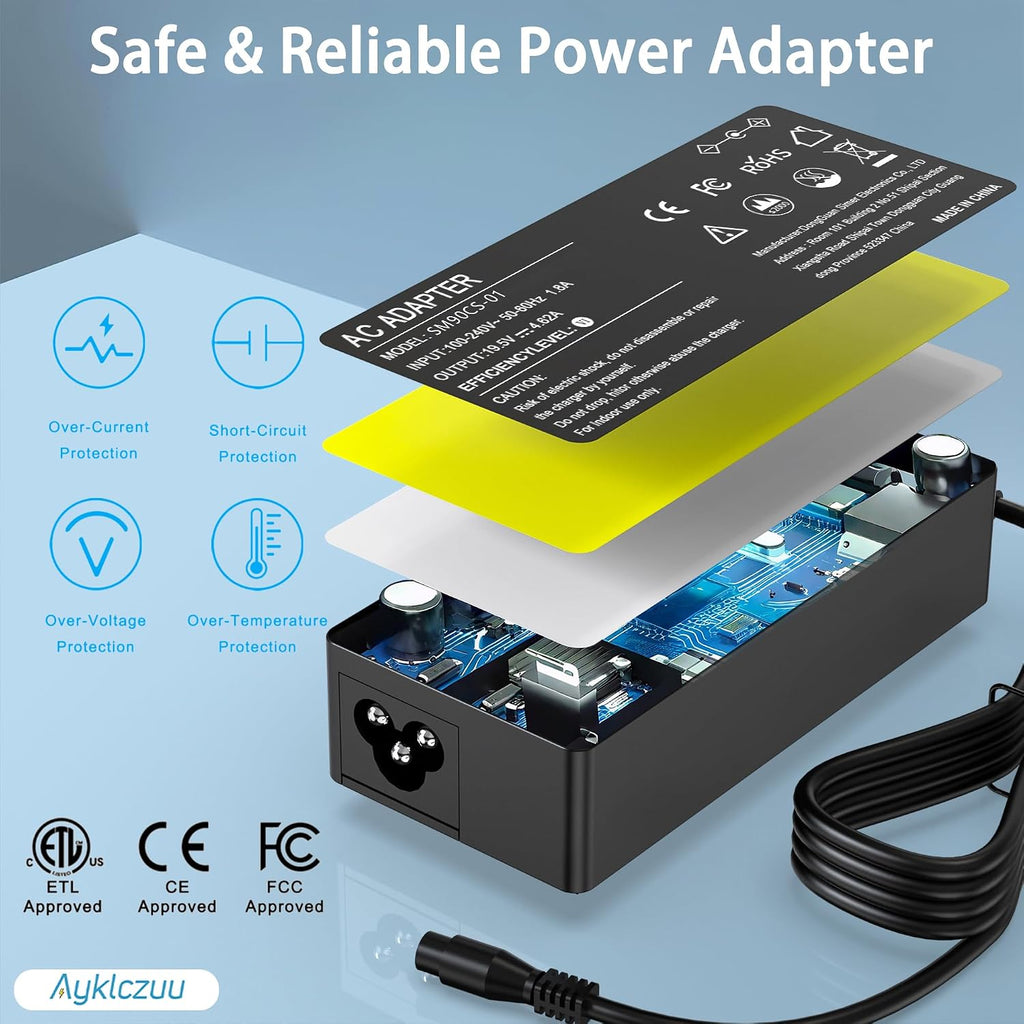 AYKLCZUU Adaptador de cargador universal de 90 W para HP Dell Acer...