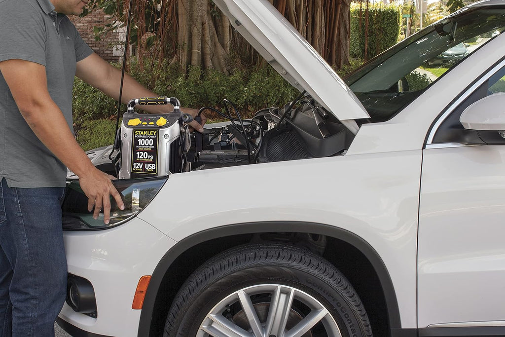 STANLEY Arrancador automotriz de 1000 amperios de pico, potencia po...