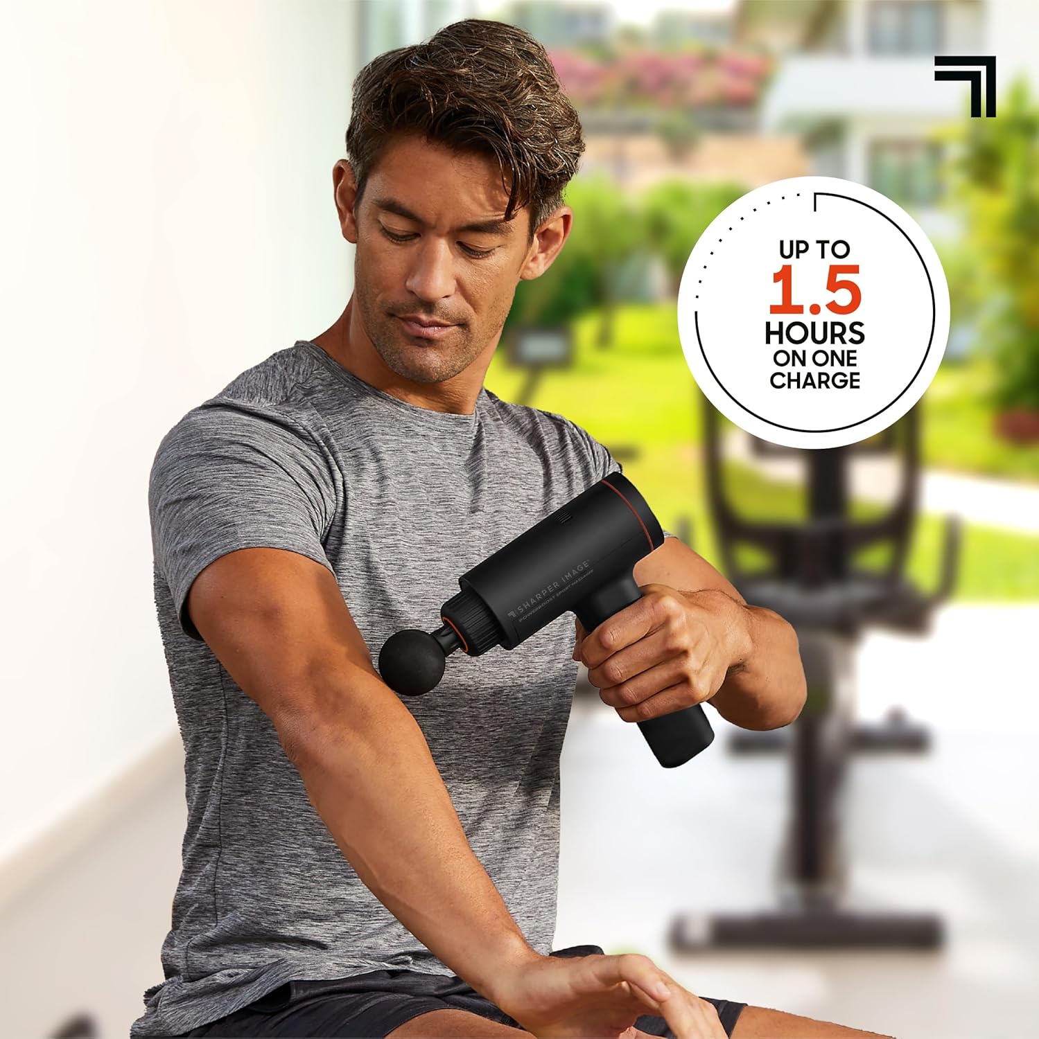 Sharper Image® Powerboost™ - Masajeador deportivo de percusión, dis...
