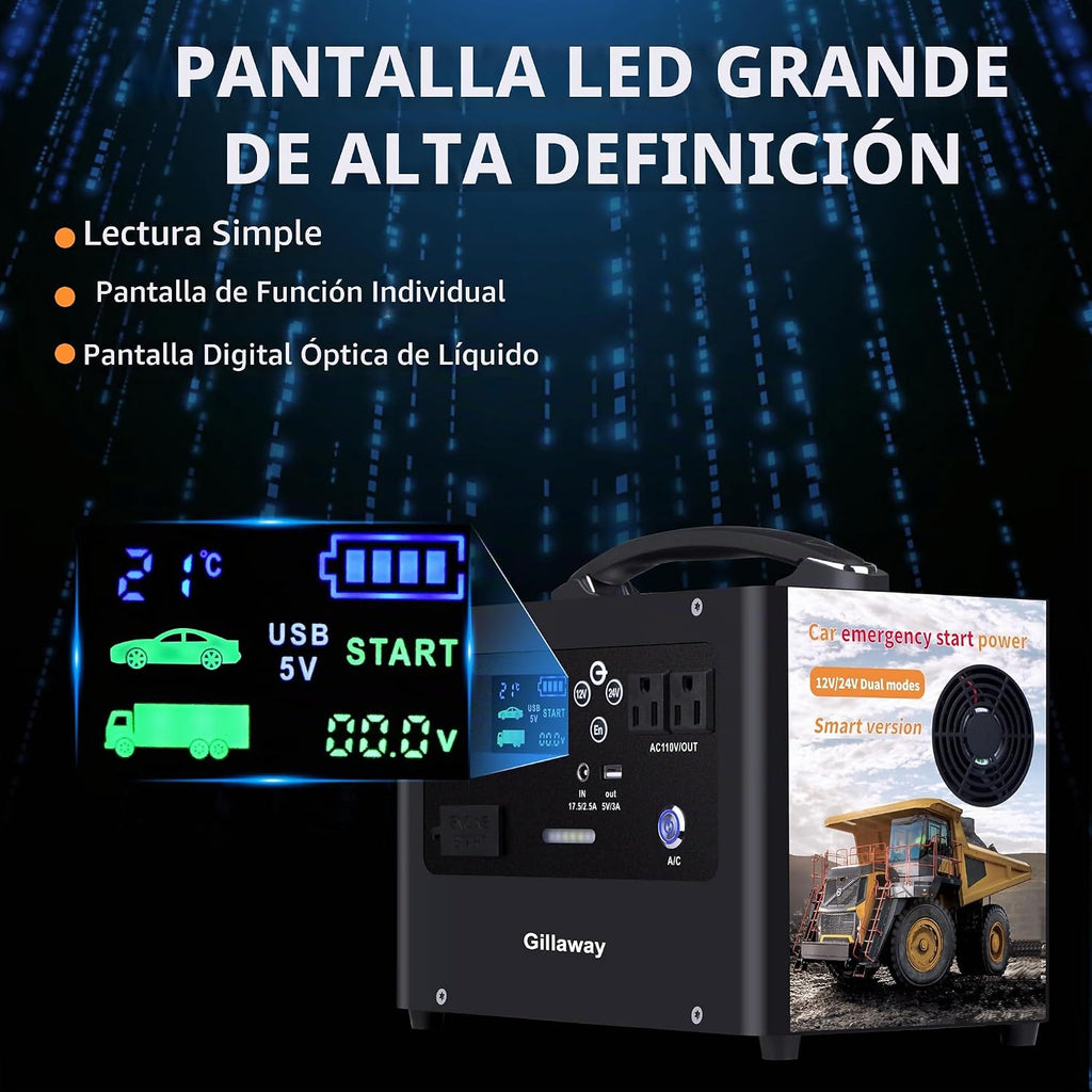 Gillaway V10 10000A arrancador de coche, batería de litio de reserv...