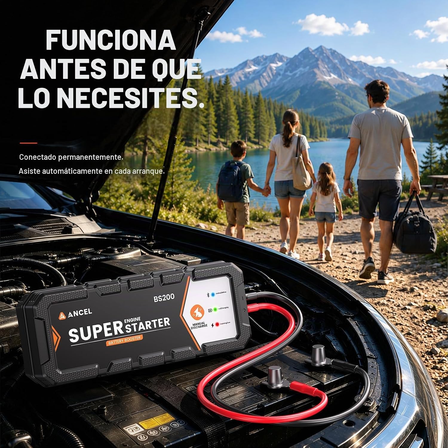 ANCEL BS200 Super Starter, sistema de arranque de salto conectado |...