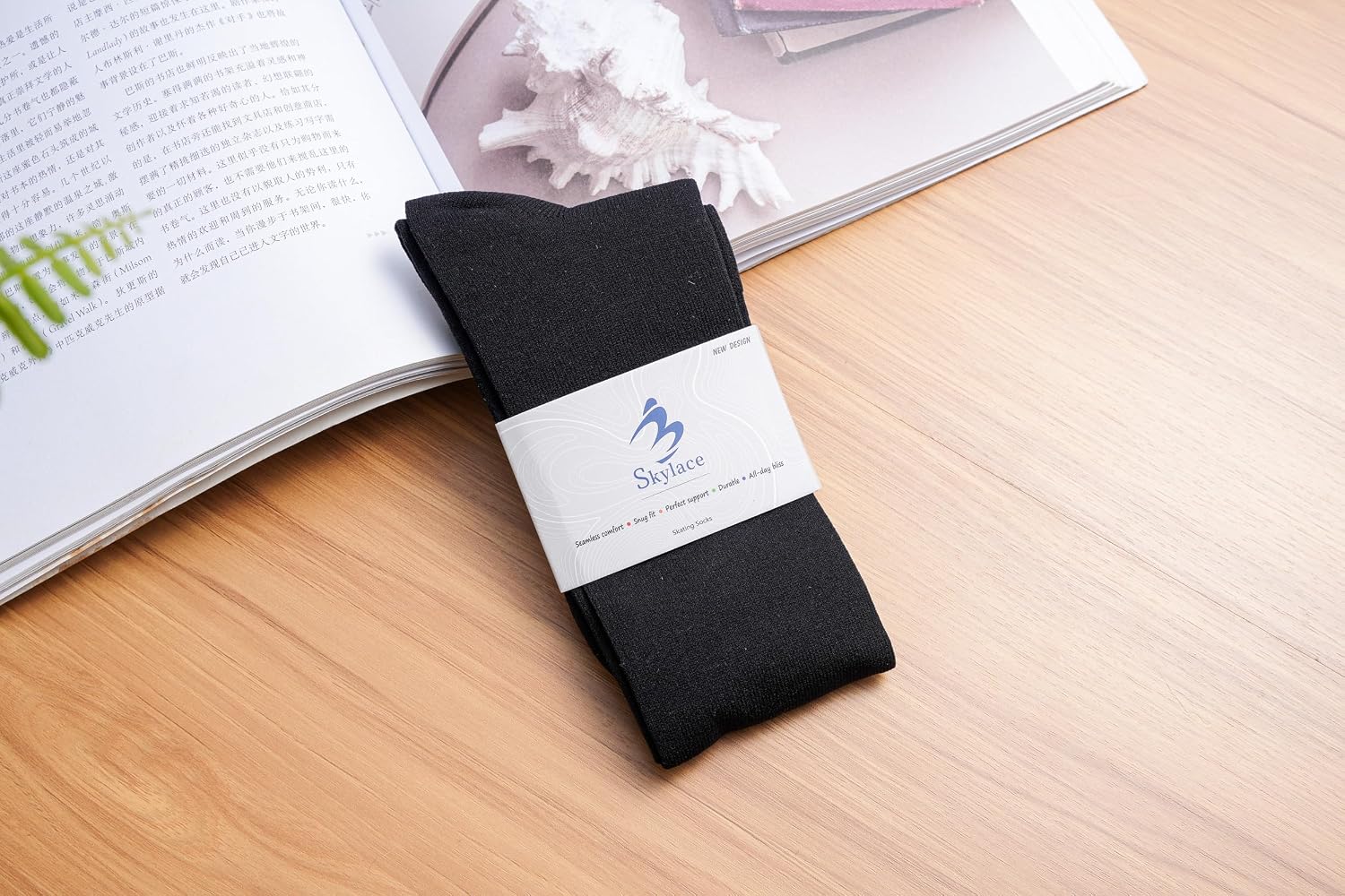 Calcetines sin costuras para patinaje artístico: diseño de puntera...