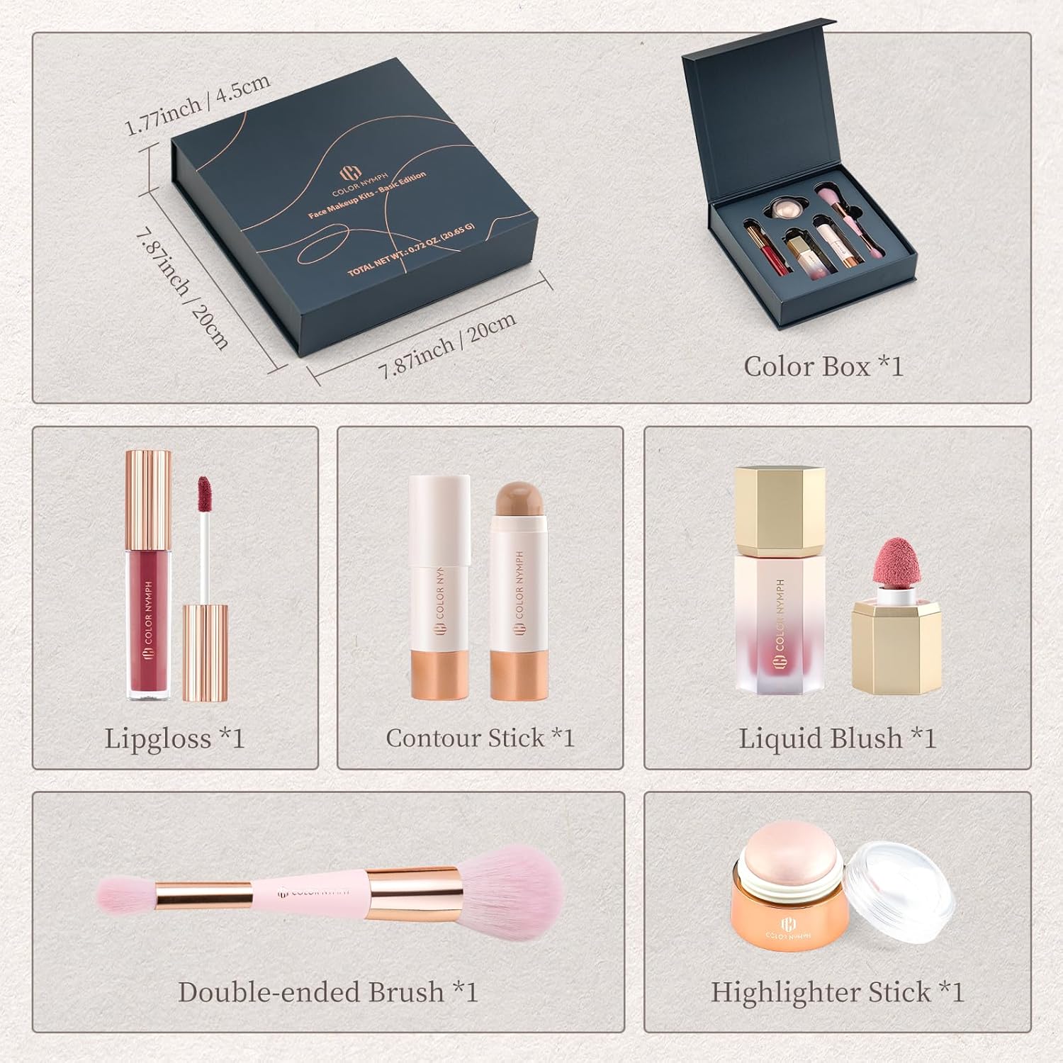 Color Nymph Kit de maquillaje para adolescentes y niñas, juegos de...