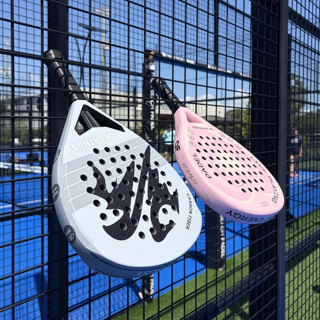 Pala de Padel, Pala de Padel de Superficie de Fibra de Carbono, Lig...