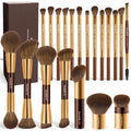 MAANGE - Juego de 20 brochas de maquillaje con caja de regalo, broc...