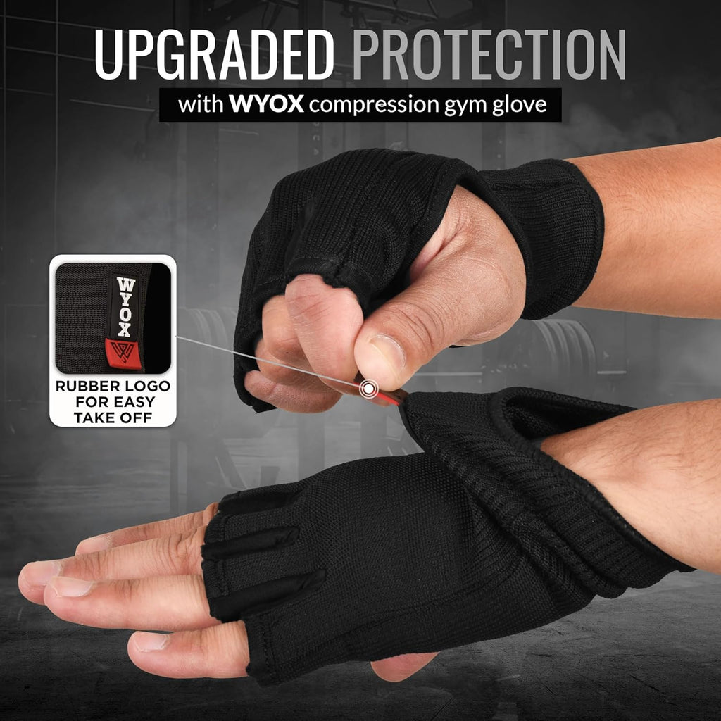 WYOX Guantes interiores para boxeo y kickboxing, soporte elástico p...