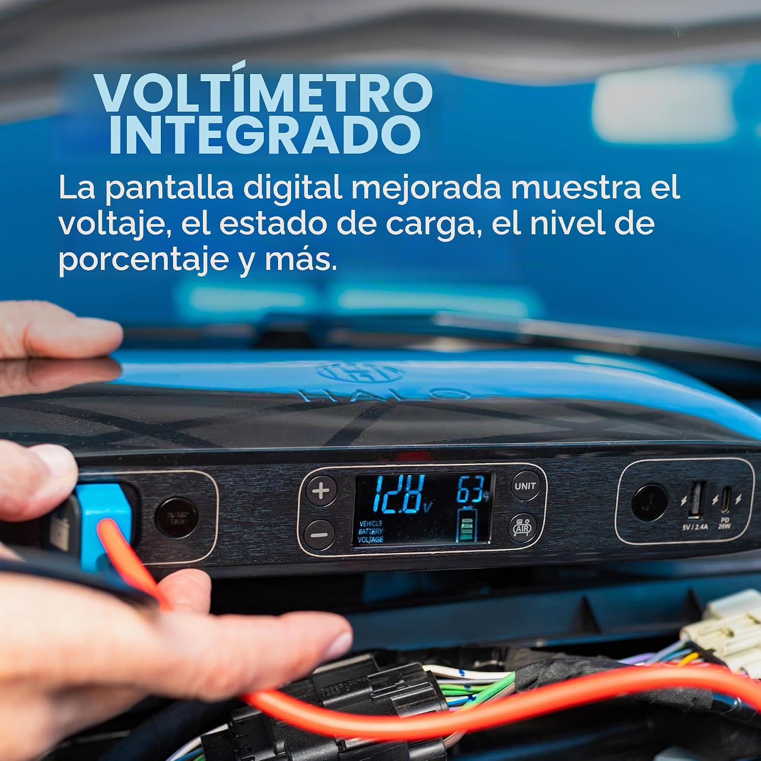 HALO Bolt Ultimate 2 arrancador de batería de auto portátil | Compr...