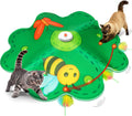 FEELNEEDY Juguetes recargables para gatos, juego interactivo de esc...