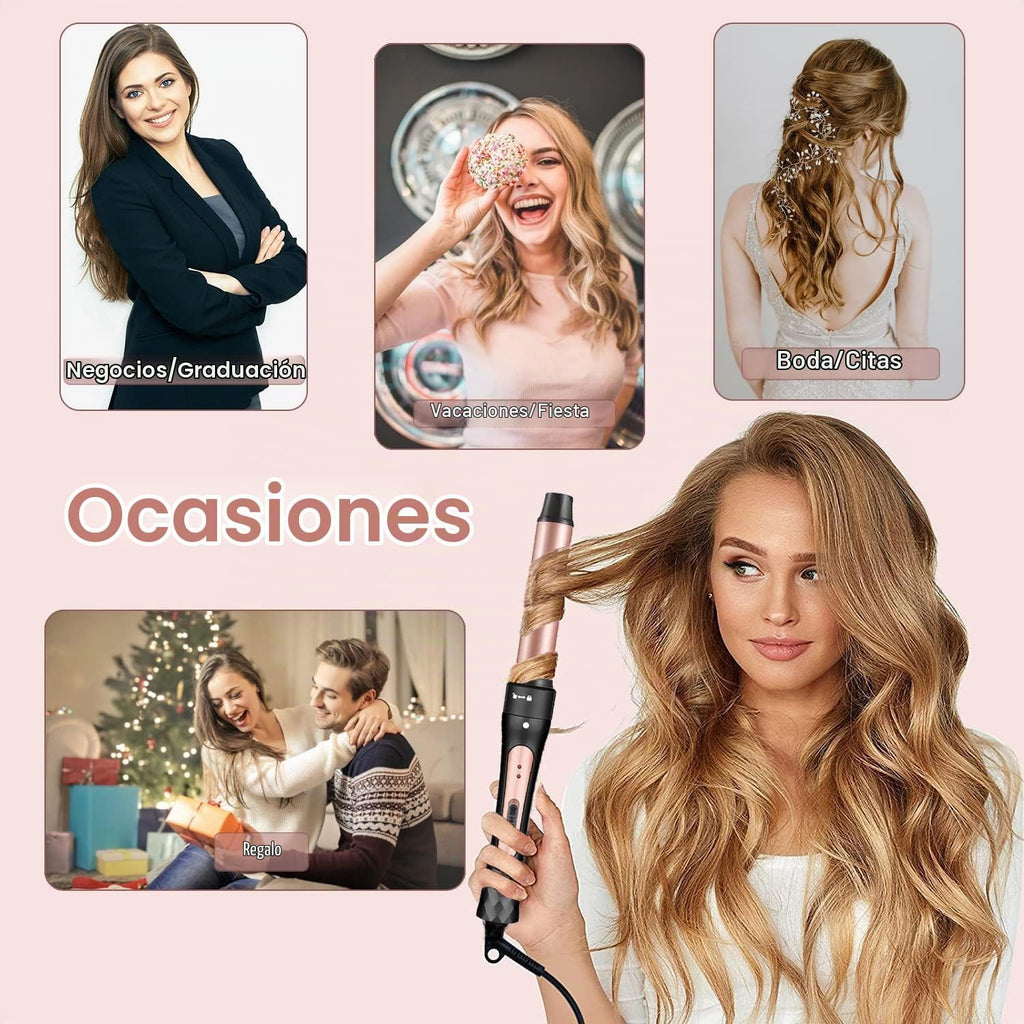 JAETON Juego de Rizador de Cabello con Varita Rizador de Pelo (M) |...