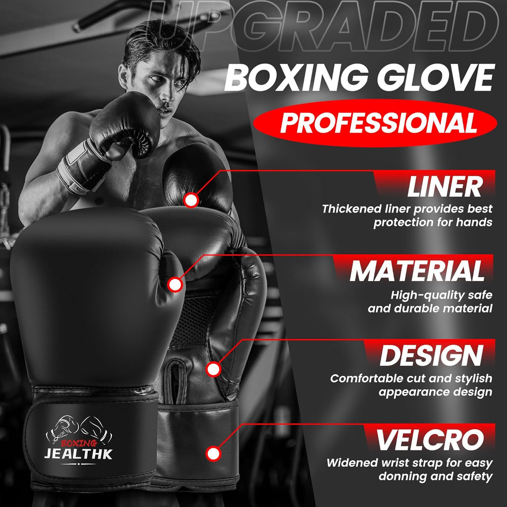 Jealthk Juego de sacos de boxeo pesados de 4 pies para adultos, equ...