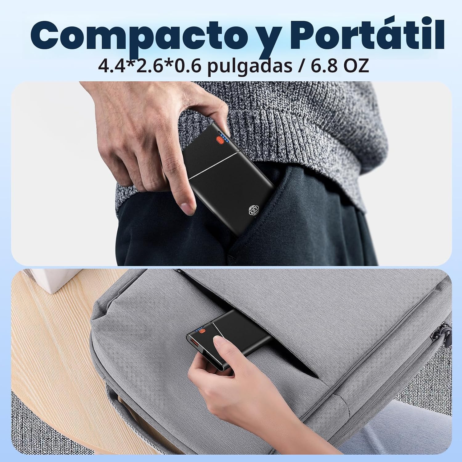 Aaoyun Cargador portátil Power Bank, 10000mAh 22.5W PD carga rápida...