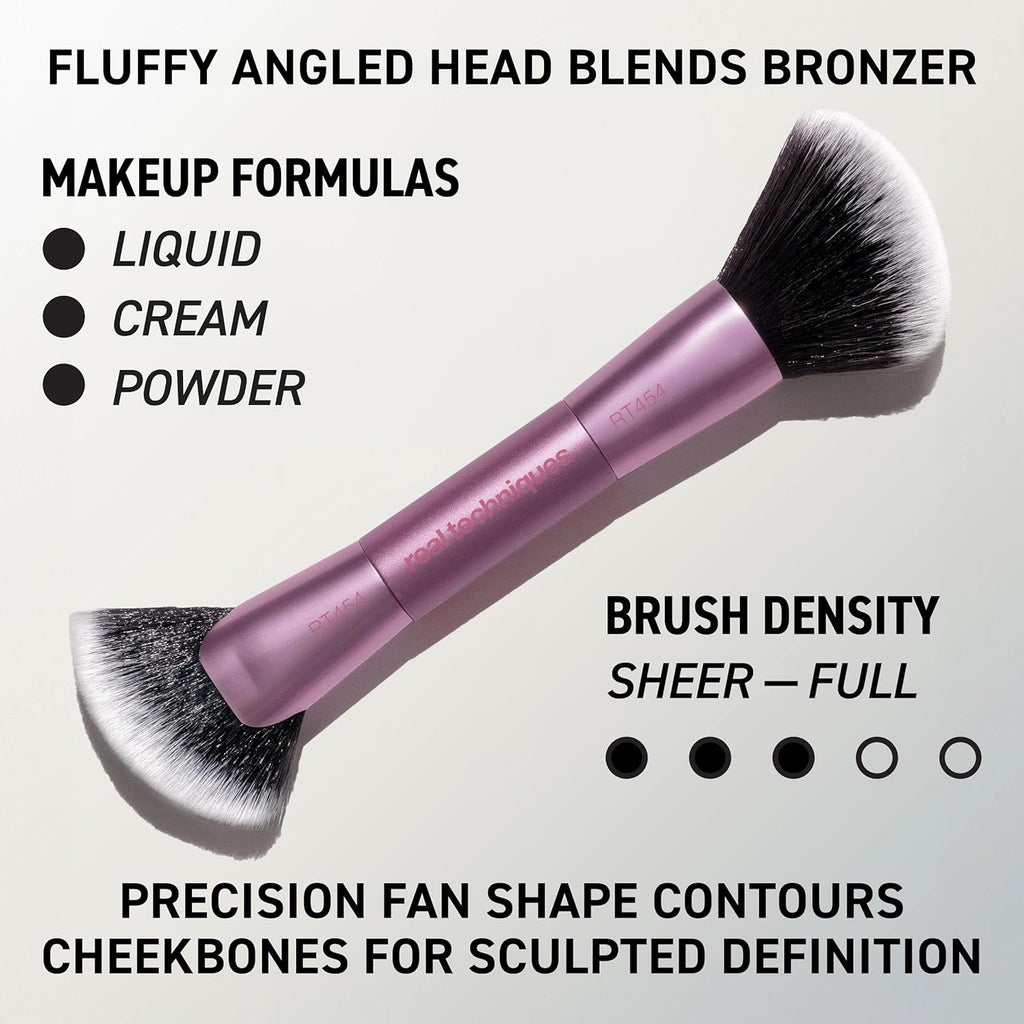 Real Techniques Big Blends Energy Brush + Kit de Esponja de Doble C...