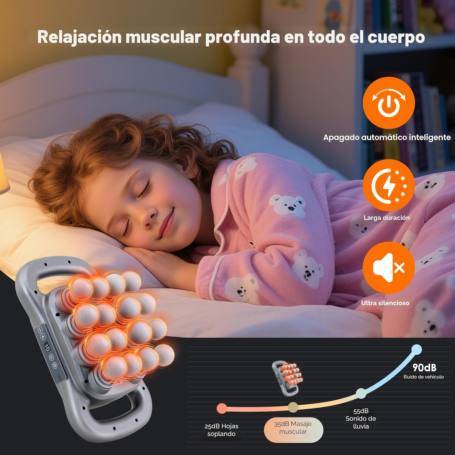 GAXEZO Juego de 16 pistolas de masaje de cabeza, masajeador de perc...