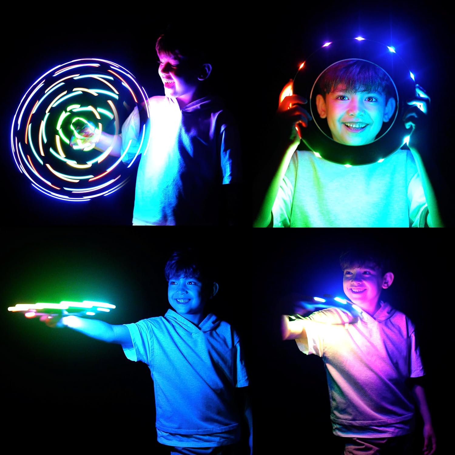 TOSY Flying Ring - 36 RGB Multicolor or 12 Monocolor LEDs, Super Br...