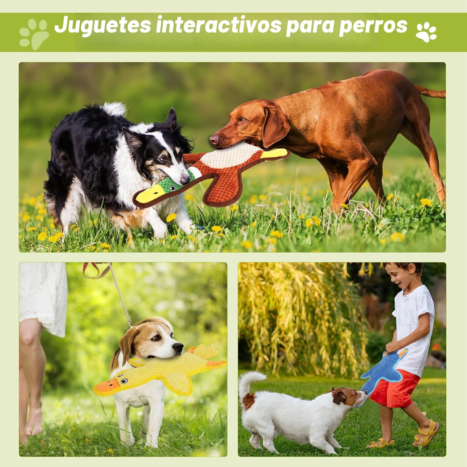 Eneston Juguetes para perros, paquete de 3 juguetes para cachorros...