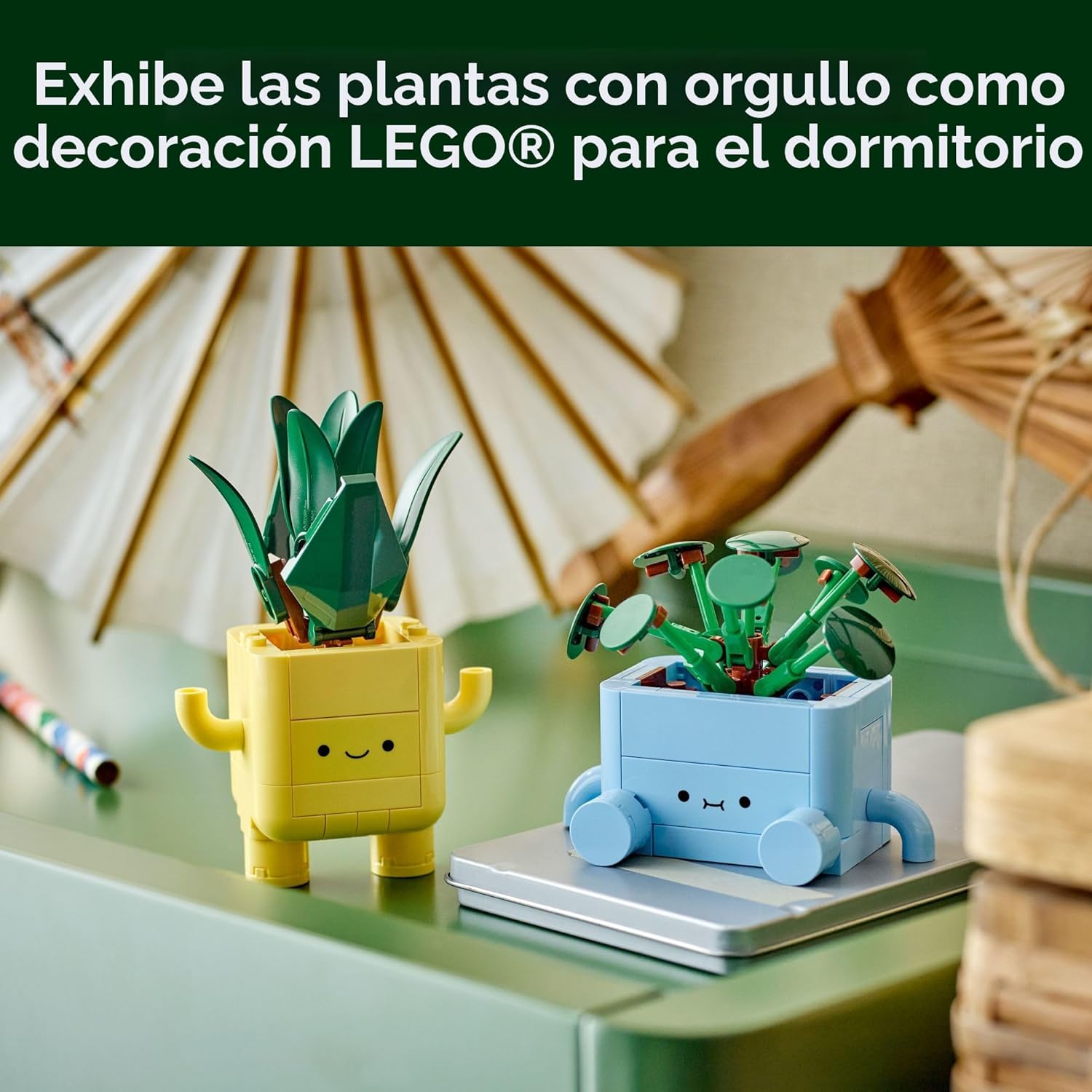 LEGO Botanicals Happy Plants - Juguete de construcción para niños,...