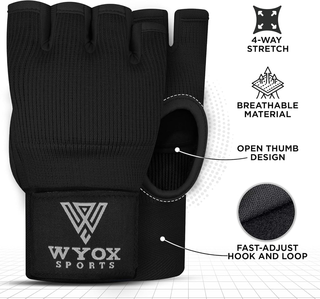 WYOX Vendas de Gel para Boxeo Guantes Interiores para Hombres y Muj...