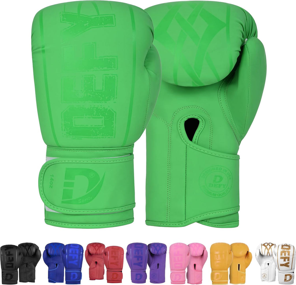 DEFY - Guantes de boxeo para hombres y mujeres, guantes de boxeo de...