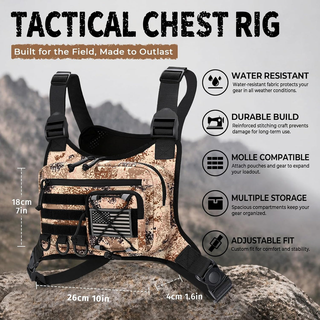 koculemi Bolsa de Pecho para Deportes al Aire Libre para Hombres, F...