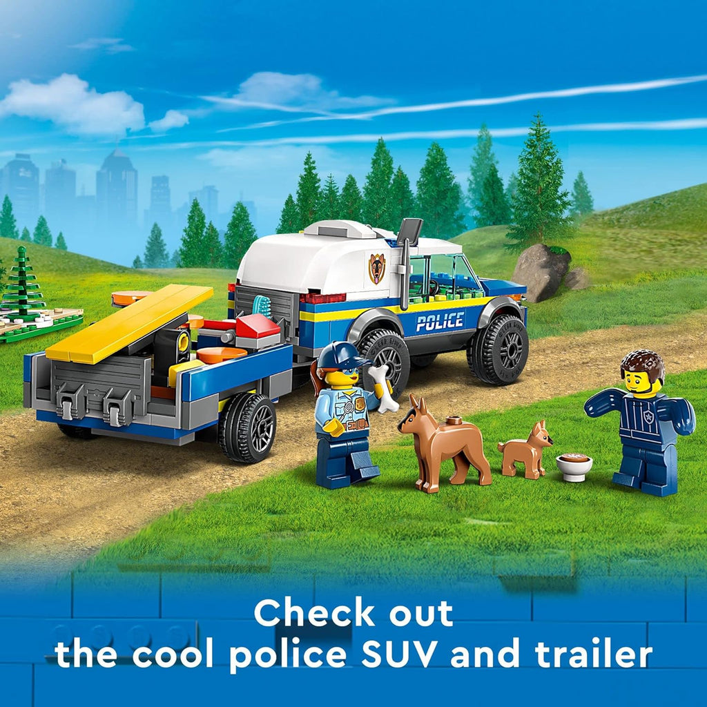 LEGO City Mobile Police Dog Training 60369, coche de juguete SUV co...
