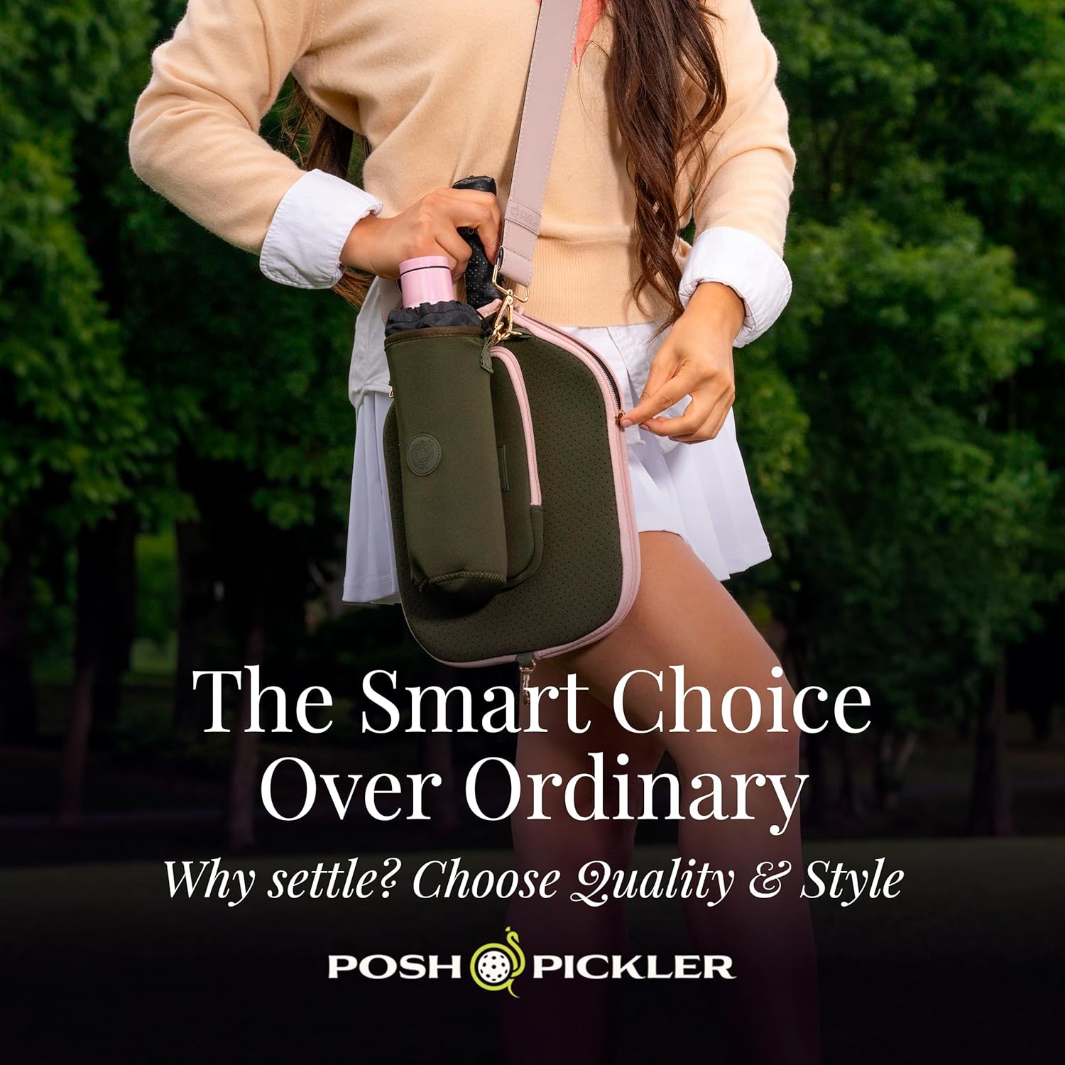 Posh Pickler Bolsa de neopreno expandible con clip con cremallera,...